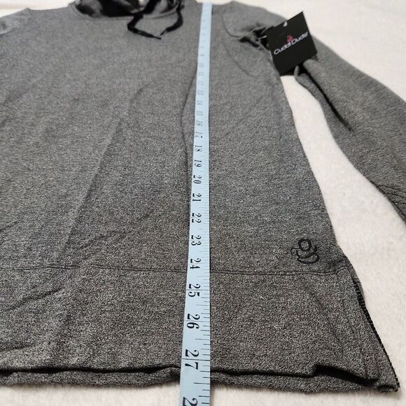 Cuddl Duds Ultra Cozy Thermal Shirt Small Heater Charcoal Thumbholes - Picture 3 of 9